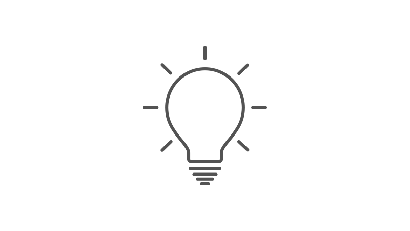 Icon for light bulb